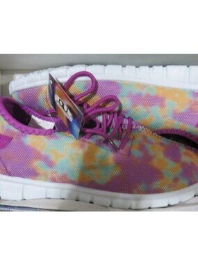 Air Underground Purple Pink Tie Dye Lace up sneakers anti fatigue non slip